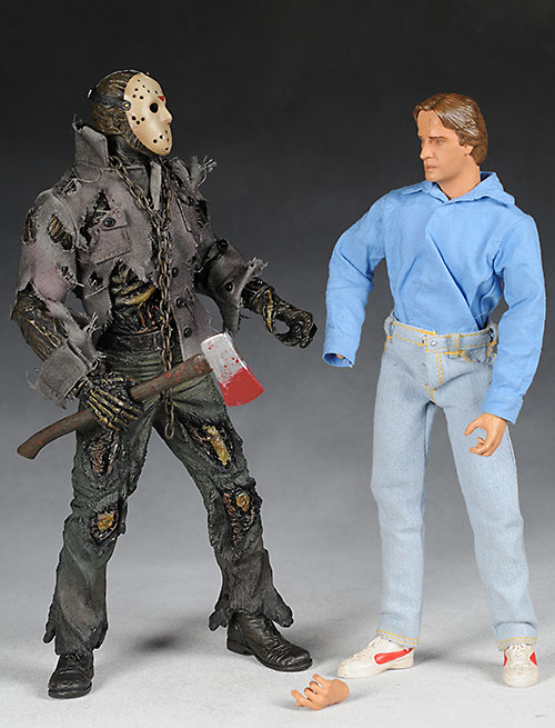thumbnail interactive-video image 1 of Jason Voorhees Part VII: The New Blood Ultimate 7” Action Figure – NECA, Like New 1 of 5