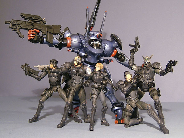 Appleseed snap kits action figures from Hot Toys