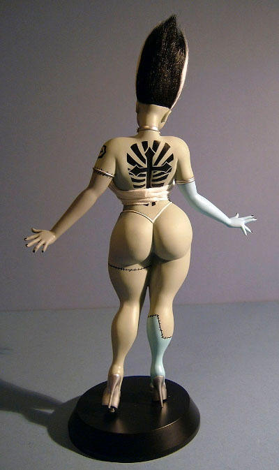 Booty Babe Franken Babe statue by Spencer Davis
