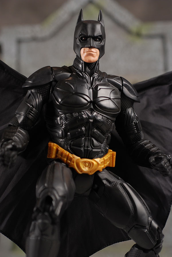 Dark Knight Batman action figure with action cape  by Mattel