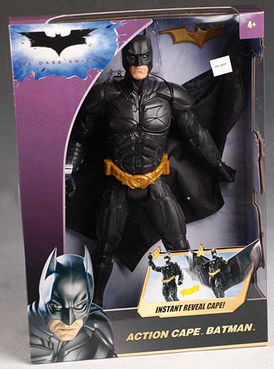 Dark Knight Batman action figure with action cape  by Mattel
