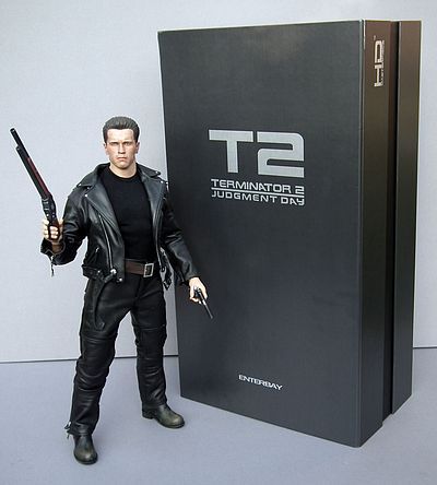 Acrylic Display Case Light Box for 18" EnterBay 1/4 Scale Terminator 2 T2 Figure 