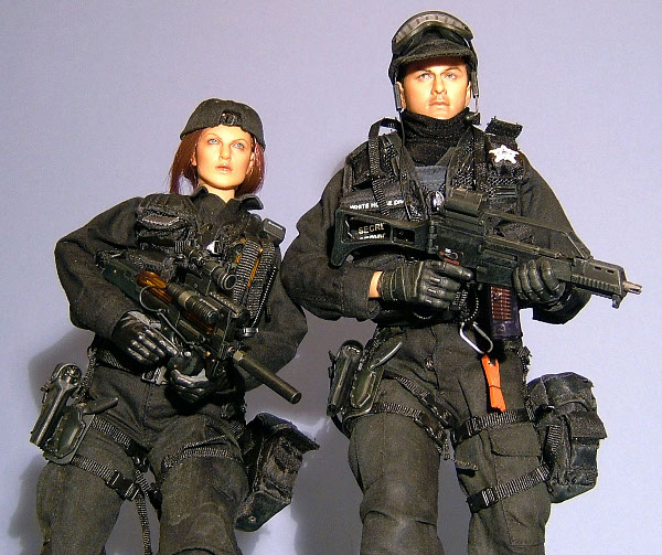 Very Hot Toys 1/6th Scale US Secret Service Emergency Response Helmet Set 