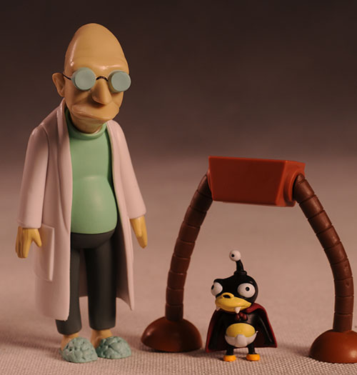 Professor Farnsworth and Hermes Futurama series 7 action figure by Toynami