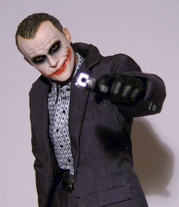 Heath ledger mask Suitable for head 1/6 figure bank robbers Joker face Clown 