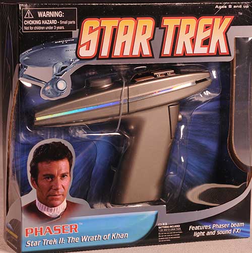 Wrath of Khan Star Trek phaser by Diamond Select Toys