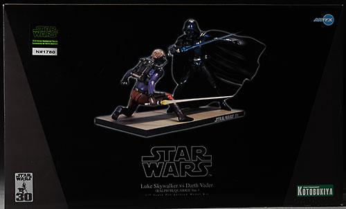 Mcquarrie edition Luke Skywalker versus Darth Vader star wars statue from Kotobukiya