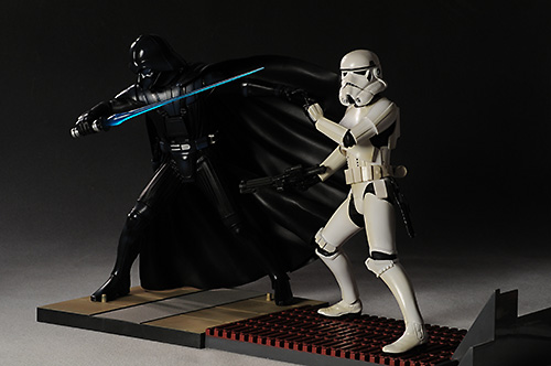 Mcquarrie edition Luke Skywalker versus Darth Vader star wars statue from Kotobukiya