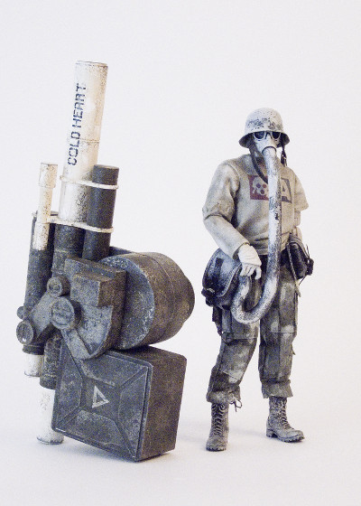 Large Martin Ashley Wood World War Robot action figure