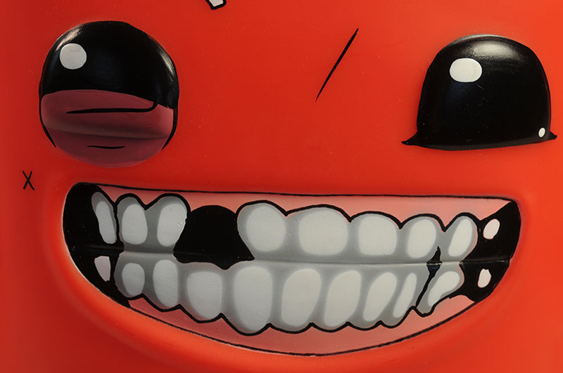 Super Meat Boy vinyl figure by Symbiote Studios