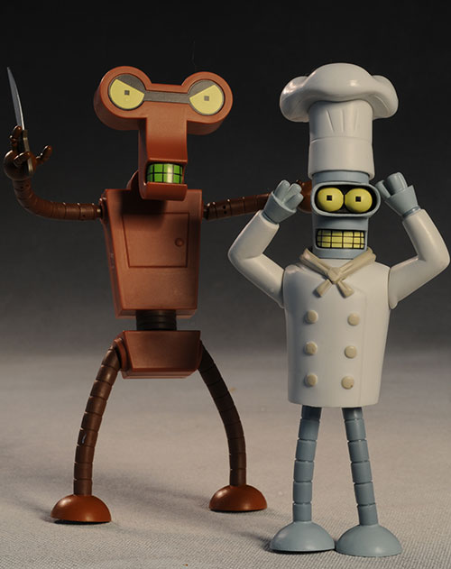 Futurama Mom Chef Bender actio figures by Toynami