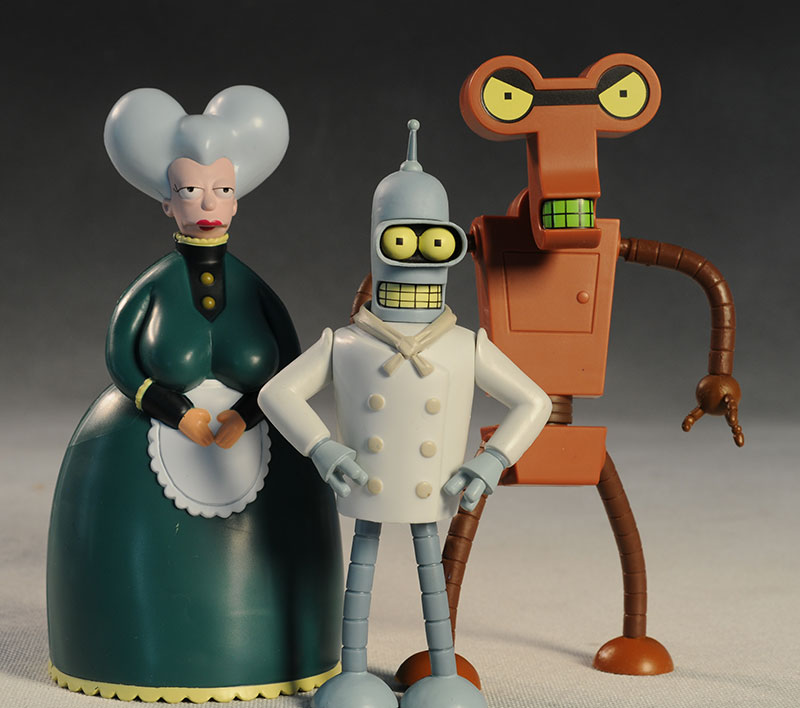 Futurama Mom Chef Bender actio figures by Toynami