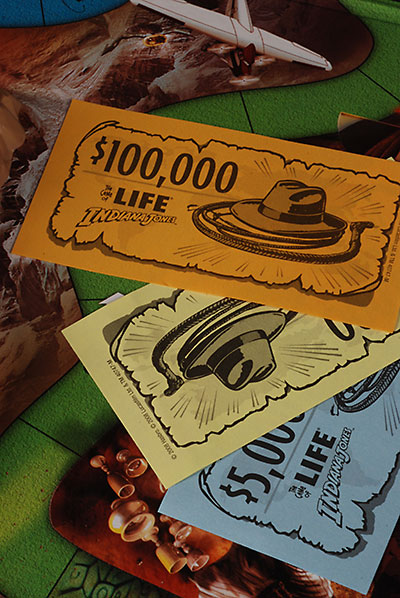 Indiana Jones Game of Life board game