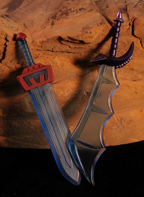 Masters of the Universe Classics MOTUC sheilds and swords for action figures by Spy Monkey Creations