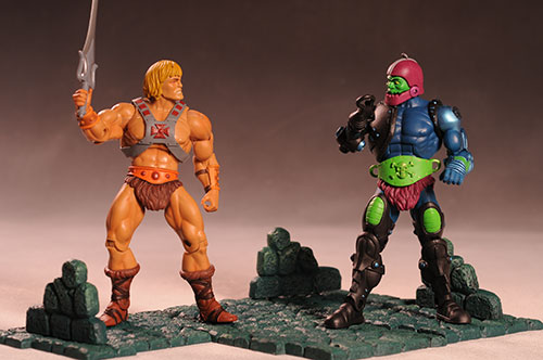 Masters of the Universe Classic display stands by Mattel