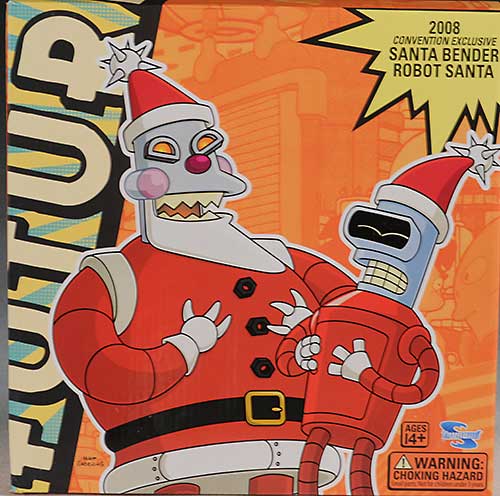 Futurama Robot Santa and Santa Bender action figures