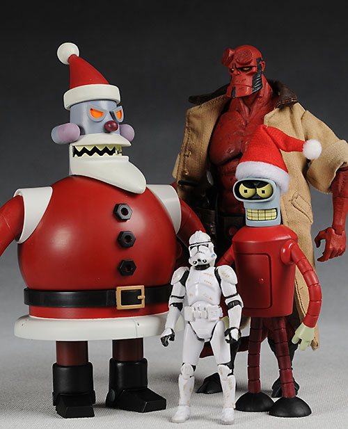 Futurama Robot Santa and Santa Bender action figures