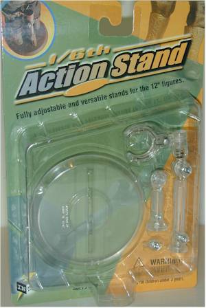 INTOYZ  ACTION FIGURE ACTION STAND CLEAR 1/ 6 TH SCALE FOR 12 INCH FIGURE 