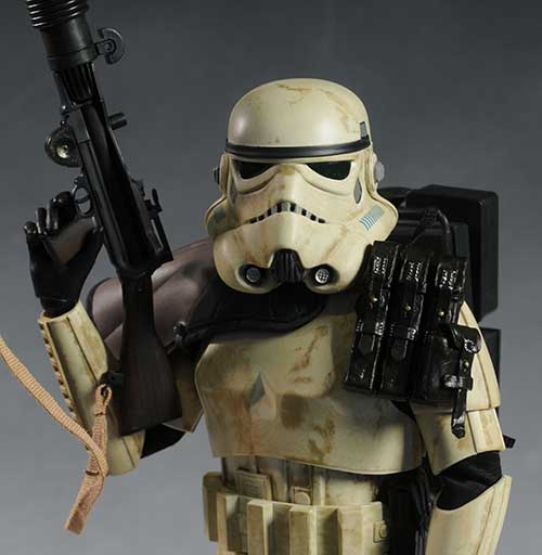 Sand Trooper and Dewback sixth scale action figures by Sideshow Collecctibles