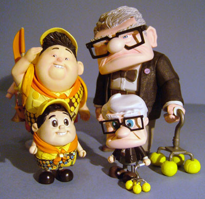 Up Carl and Russell Cosbaby figures from Hot Toys