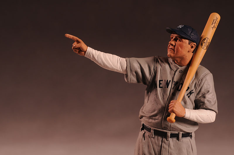 Cooperstown Babe Ruth action figure by McFarlane.