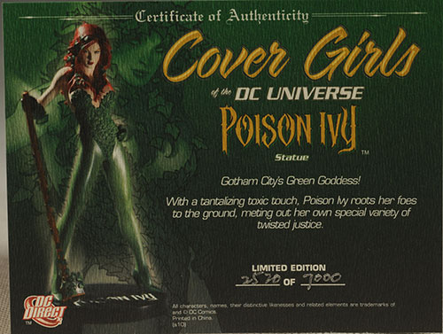 Poison Ivy Cover Girls DCU statue by DC Direct