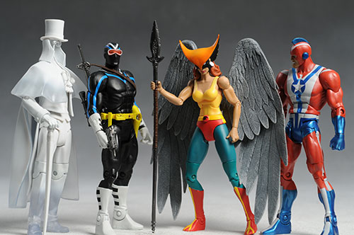 DCUC Hawkgirl, Vigilante, Gentleman Ghost, Commander Steel action figures by Mattel