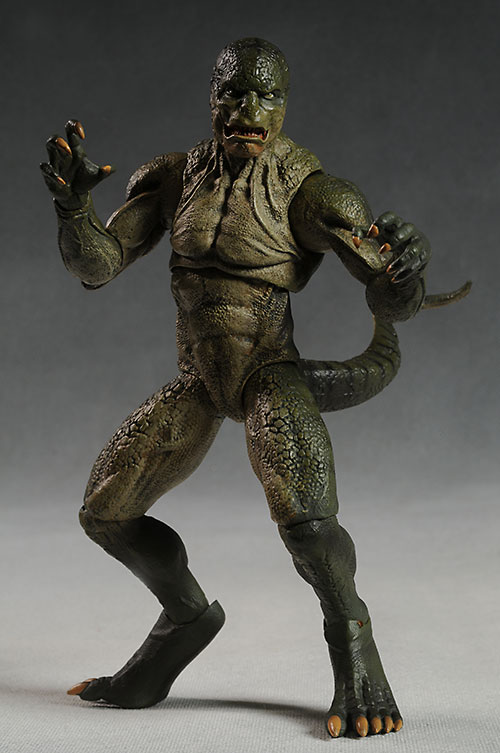 Review and photos of Marvel Select Lizard action figure by DST