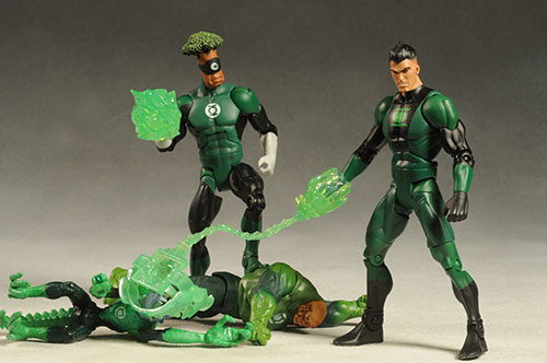 Green Lantern, Kilowog, Isamot Kol figures by Mattel