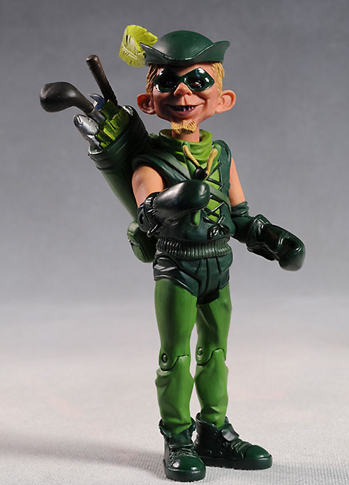 DC Direct MAD Mag Series 1 Alfred Neuman Green Arrow Just Us League 6" Figure 01