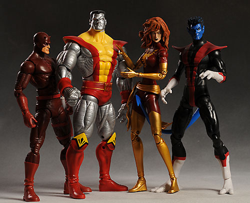 Marvel Legends Icons Daredevil, Dark Phoenix, Colossus, Nightcrawler action figure by Hasbro