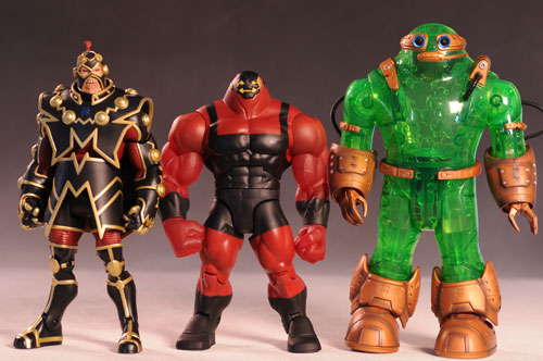 Public Enemies Major Force, Brimstone, Black Lightning action figures by Mattel
