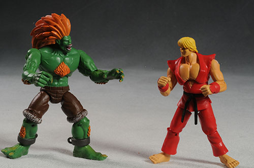 Street Fighter Ken vs Blanka action figures by Jazwares