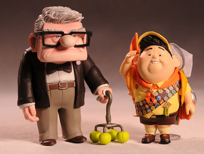 Carl, Russel Up vinyl action figures by Hot Toys