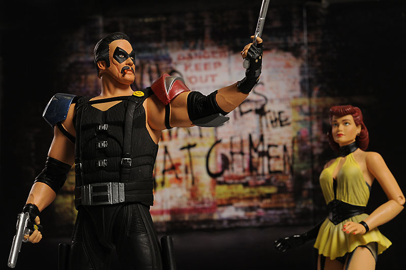 Watchmen Comedian, Silk Spectre action figures by DC Direct