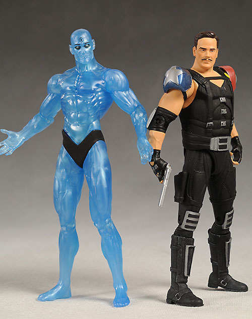 Watchmen Comedian, Dr. Manhattan action figure variant by DC Direct