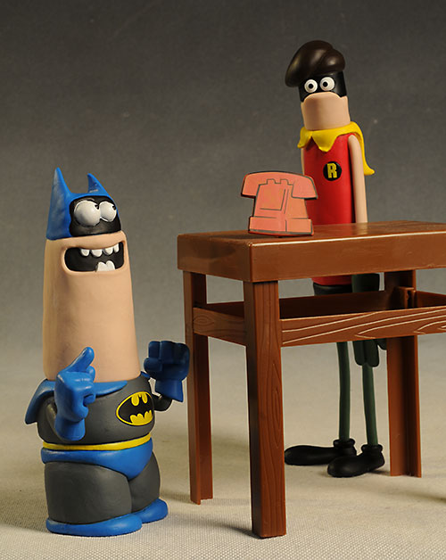 DC Nation Batman, Robin, Aardman style figures by DC Collectibles