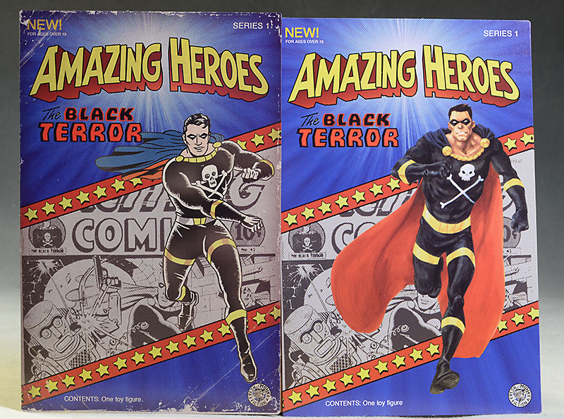 Amazing Heroes Black Terror action figure by Fresh Monkey Fiction