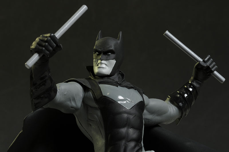 Batman Black & White Earth one and Earth 2 statues by DC Collectibles
