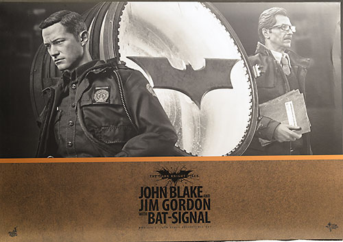 Batman Dark Knight Gordon, Blake, Signal action figures by Hot Toys