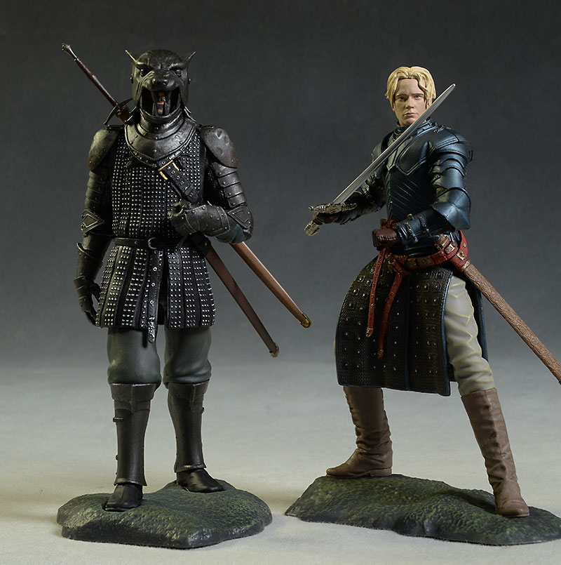 Game of Thrones Hound, Brienne figures by Dark Horse