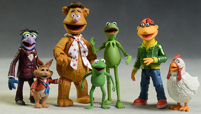 Muppets Kermit, Fozzie, Scooter, Gonzo action figure by DST