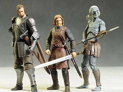 Game of Thrones Hound, White Walker, Ned Stark action figures by Funko