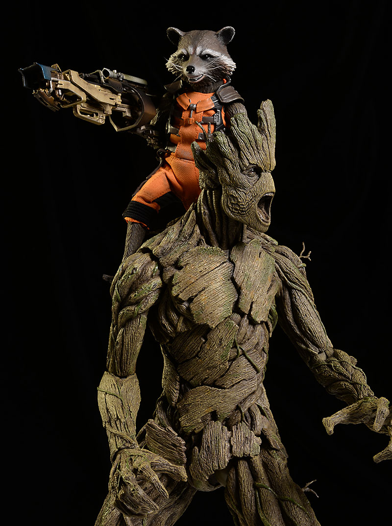 Rocket, Groot 1/6th action figures by Hot Toys