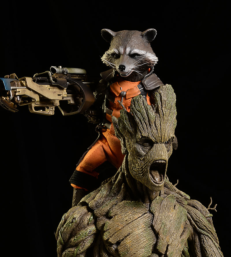 Rocket and Groot sixth scale action figure by Hot Toys