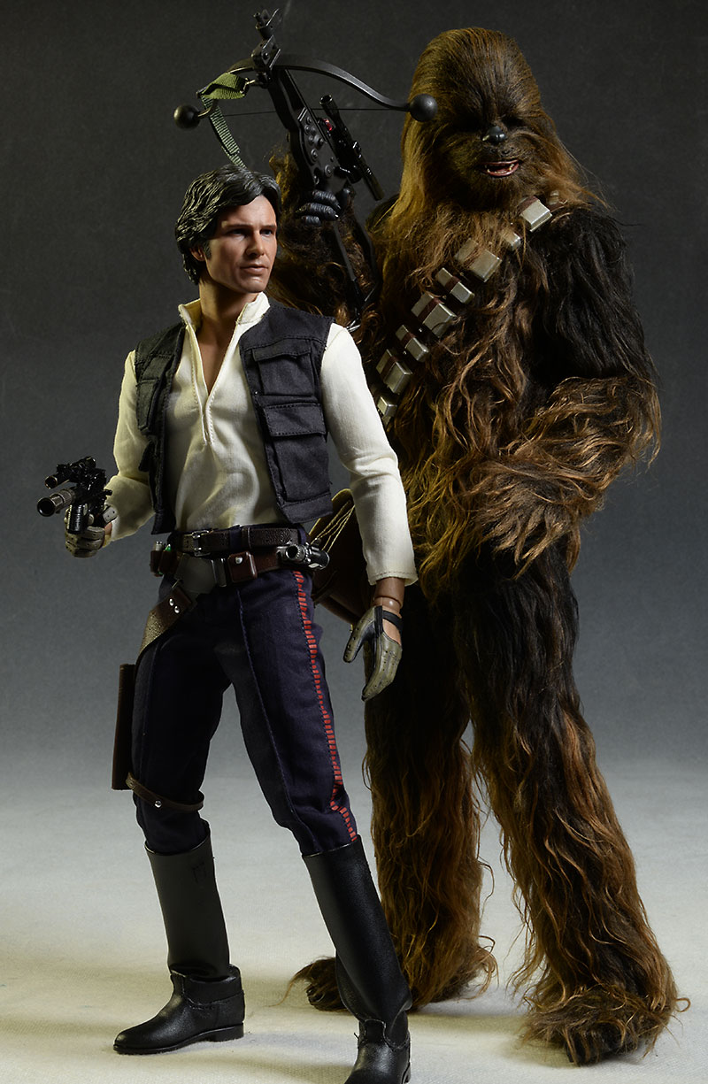 Star Wars Han Solo, Chewbacca sixth scale figuresStar Wars Han Solo, Chewbacca sixth scale figures by Hot Toys