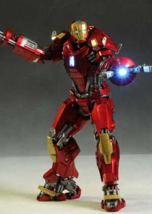 Review and photos of Hot Toys Iron Man MK35 power pose action figure
