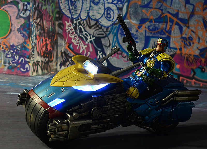 Judge Dredd Lawmaster action figure vehicle from Mezco Toyz