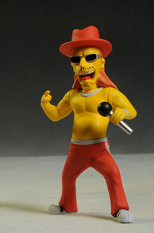 Celebrity Simpsons Kid Rock, Hugh Hefner, James Brown figure by NECA