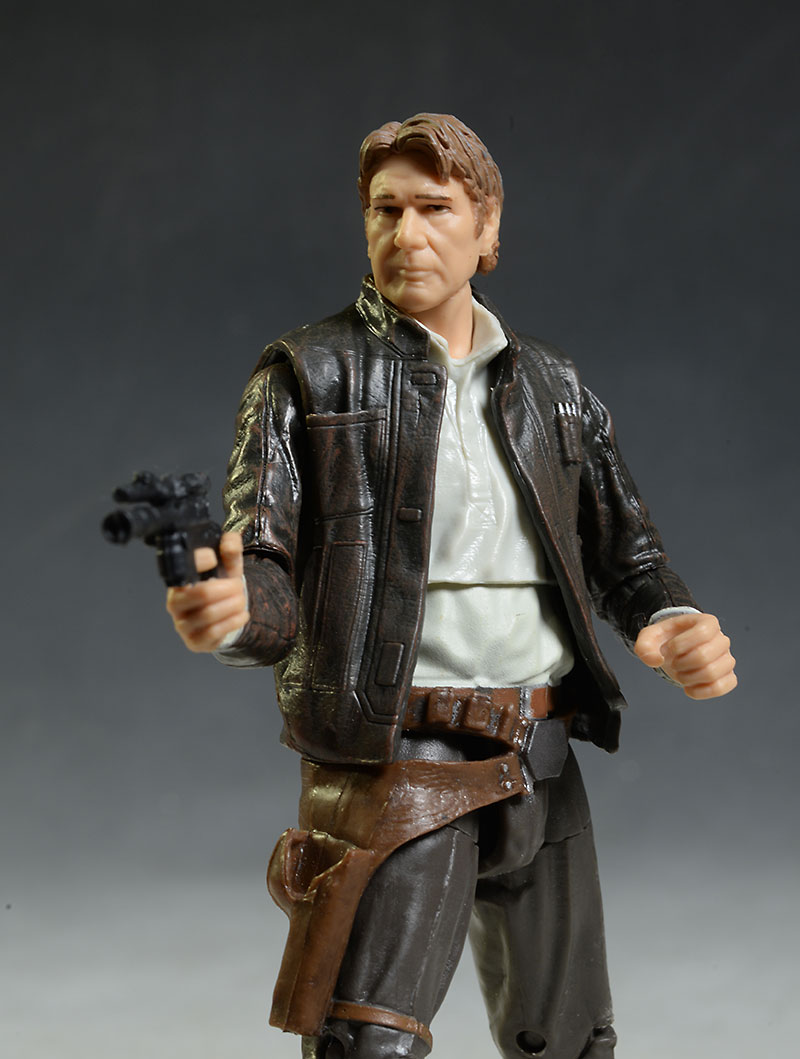 Star Wars Black Trooper Finn, Old Han Solo action figure by Hasbro